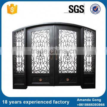 Finely Processed Single Wrought Iron Sliding Entry Doors photo-2