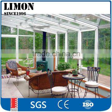 Hot Sale 100% Warranty Limon Customize Aluminum curved glass SunRooms