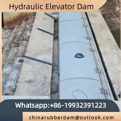 Pneumatic operation hydraulic steel dam gate, river landscape dam, sturdy and durable, customized according to drawings