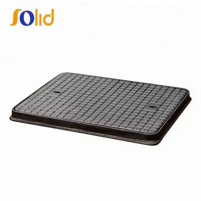 EN124 A15 Ductile Iron Casting Single seal Square Manhole Covers And Frames with lock