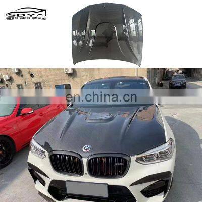 G01 X3 G02 X4 F97 X3M HM Style Carbon Fiber Engine Bonnet Engine Hood For BMW  X3 G01 X4 G02 X3M F97