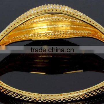 Brass Bracelet Luxury Wedding Gift Romantic Women Marriage Bangle Jewelry Gold photo-6