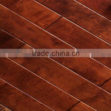 Birch Smooth Surface Engineered Solid Wood Flooring High-Quality Home