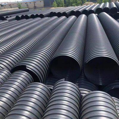 HDPE Spiral Wound PipeHDPE Structural Wall PipeHDPE Double Wall Corrugated Pipe HDPE Klapp Pipe photo-3