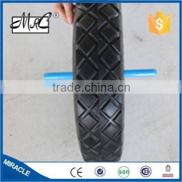 Heavy Duty Small Solid Flat Free PU Foam Wheelbarrow Wheel PU Wheel 4.80/4.00-8 photo-5