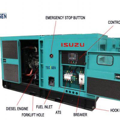 30kW ISUZU Diesel Generator Powered by JX Isuzu JE493ZLDB-02 Engine with Stamford S1L2-N1 Alternator