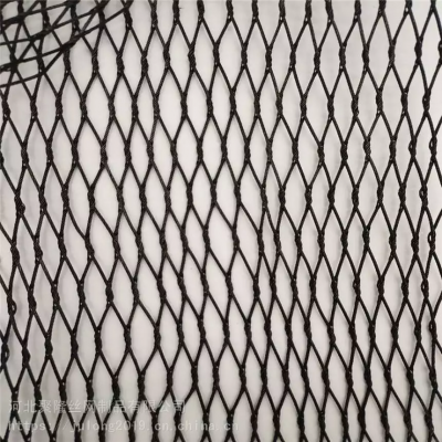 Cable de acero inoxidable flexible con recubrimiento de óxido negro tipo nudo, malla de alambre tejida para zoológico