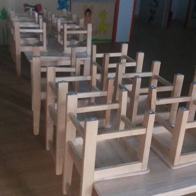 Customized Kindergarten Furniture, Solid Wood Schoolbag Racks, Children's Schoolbag Cabinets, Tabletop Toys photo-2