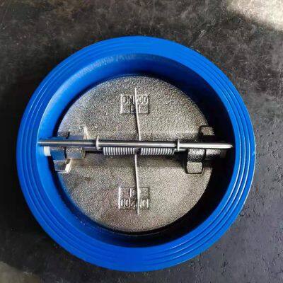 High Quality Ductile Iron Wafer Type Check Valve Stainless Steel Dual Plate EPDM Seat Butterfly Valve photo-6