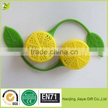 Lemon Shaped Silicone Water Bottle Tea Strainer