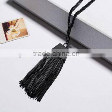 2015 New Products the European and American Fashion Brand Leather Cord Long Necklace photo-2