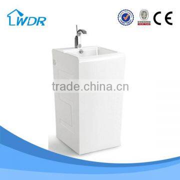 One Piece Floor Standing Hotel Ceramic Brand New First Rank Basin photo-3