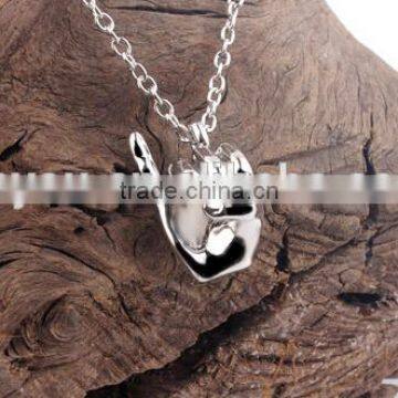 AKA Pinkie up Necklace Hip Hop Hand Pendant Necklace Choker Jewelry Palm Necklace Quality Choice photo-3