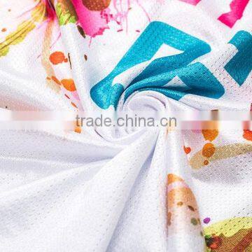 100 Polyester Ligth Weight Smooth Multicolor Basketball Uniform Fabrics
