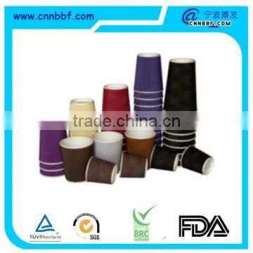 Disposable solid color ripple paper cup