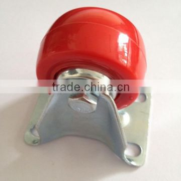 High quality 1.5 inch PU material furniture caster