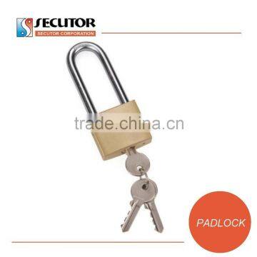 Keyed Alike Long Shackle Solid Brass Padlock photo-2