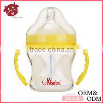 usa OEM factory silicon sleeve bottle sucettes bebe soft drink glass bottle two color