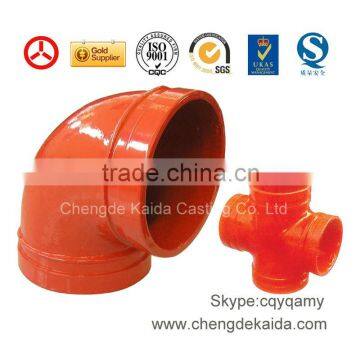 ISO,SGS Ductile Iron Grooved Coupling and Fittings