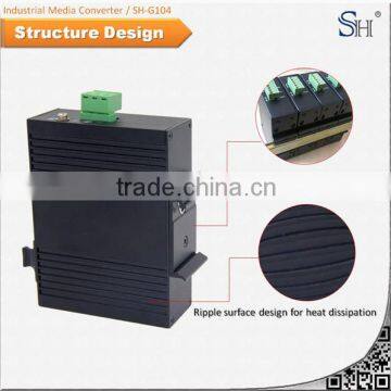 IEEE 802.3af/at fast ethernet PoE function fiber port industrial swith