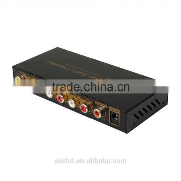 5.1 digital audio decoder convert, DTS/AC3 source digital audio to analog 5.1 audio or stereo audio