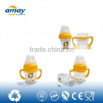 Plastic baby feeding water bottle