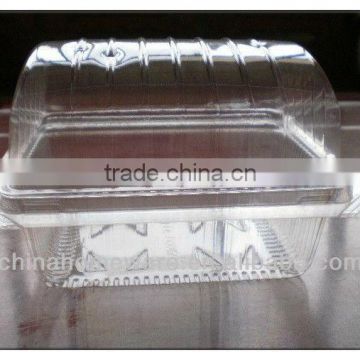 Disposable clear PS plastic Bread and snacks container