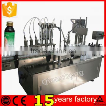 Shanghai Qiancheng PLC controlled glass bottle filling machine 300ml