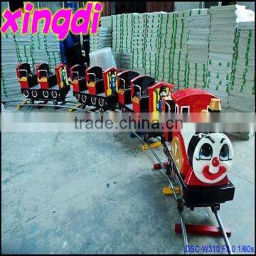 Outdoor Amusement Park Children Electric Catoon Track Trains for Sale