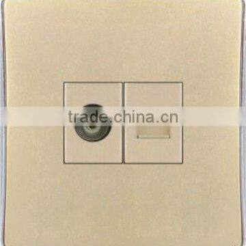 TV Tel Socket Wall Switch