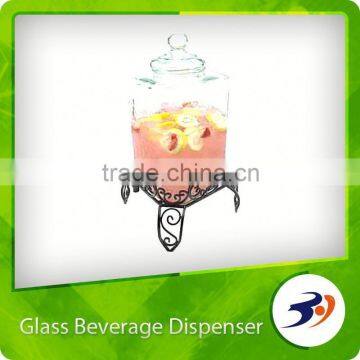 Alibaba China 4l glass beverage dispenser