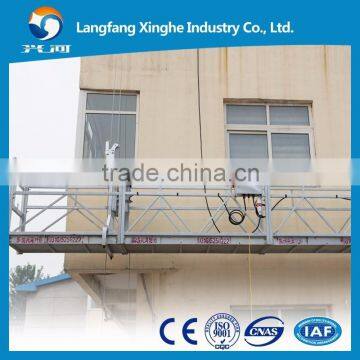 Steel temporary gondola / rope suspended platform / parapet clamp platform ZLP800