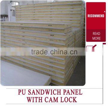 PU Polyurethane Foam Sandwich Exterior Wall Panels for cold storage and container house