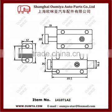 Most Security Zinc Alloy Easy Installation Door Latch Slide Bolt 141071AZ