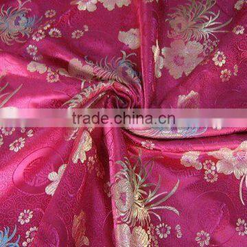 Chinese brocade with flower pattern