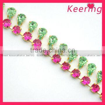 2014 wholesale cup chain strass rhinestone WRC-134