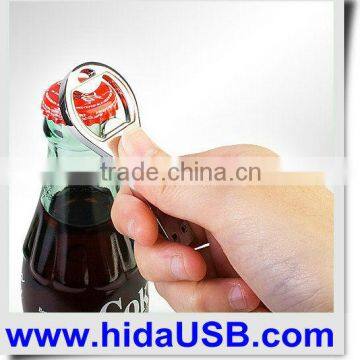 Stainless steel USB bottle opener USB drive bottle opener, USB flash drive