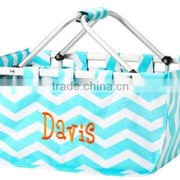 Chevron Folding shopping basket