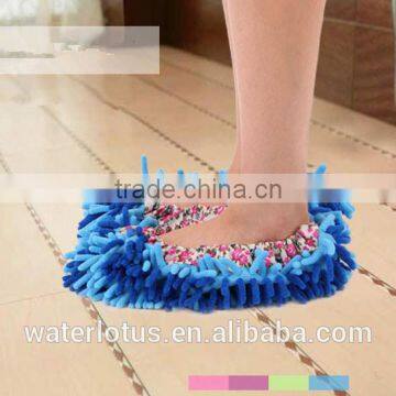 new design polyester cleaning slipper shoes mop floor wipe dust slipper                        
                                                Quality Choice