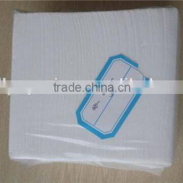 1/6 Tall Fold White Print Napkins