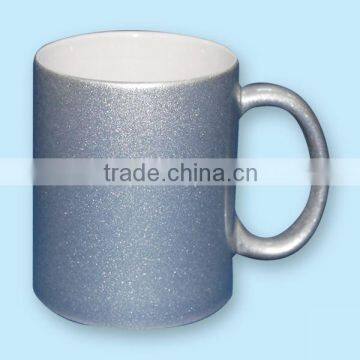 11 oz Silver Sparkless Mug / Sublimation / Coated Mug / Photo Mug / Gold Mug