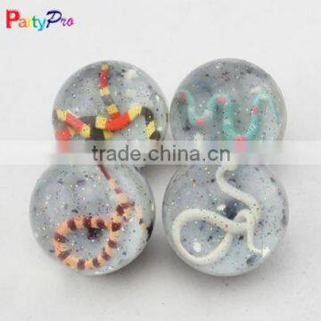 Clear 3D snake oem factory china bouncy ball