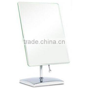 Mirror tilts personal positioning adjustable fog free table top rectangular vanity mirror