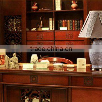 2016 Modern Style High Quality Blue Glazed Ceramic Hotel Lamps With Plug Made in China photo-5