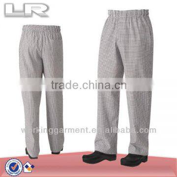 LR Basic Baggy Zipper Fly Small Checkered Chef Pants