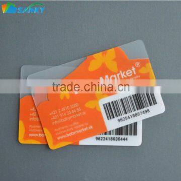 30Mil Frosted Transparent Clear Plastic Card photo-3