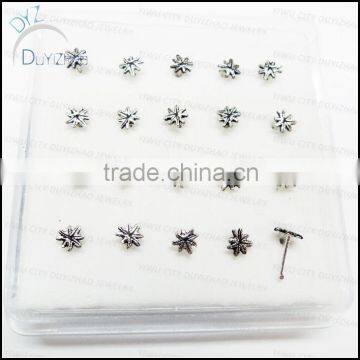 fashion silver nose stud