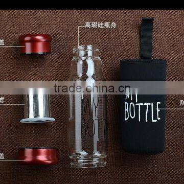 Crystal Glass Rider Glass With Cover Seal Creative Portable Car Cup of Hot Tea Cup photo-2