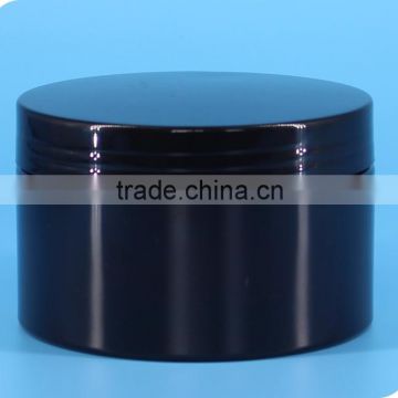 4oz Black cosmetic jar / plastic hair gel jar