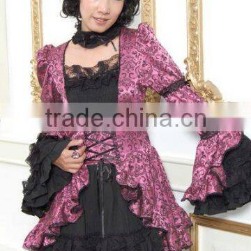 Hot sell beautiful black lace gothic lolita dress